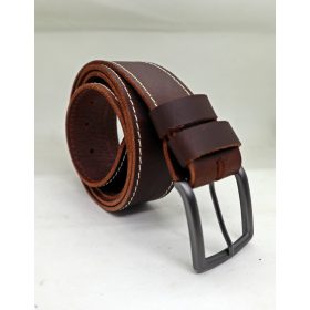   Baggom Héliosz bivalybőr öv barna színű 4 cm széles 040HELIBEIVBAR004