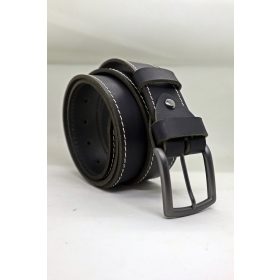   Baggom Héliosz bivalybőr öv fekete 4 cm  040HELIBEIVFEK002