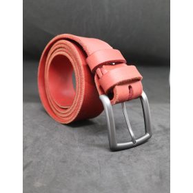   Baggom Héliosz bivalybőr öv piros 4 cm széles 040HELIVANEPIR005