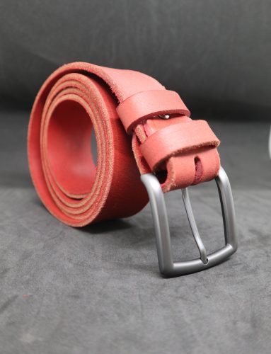 Baggom Héliosz bivalybőr öv piros 4 cm széles 040HELIVANEPIR005