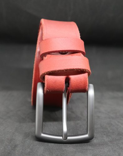 Baggom Héliosz bivalybőr öv piros 4 cm széles 040HELIVANEPIR005