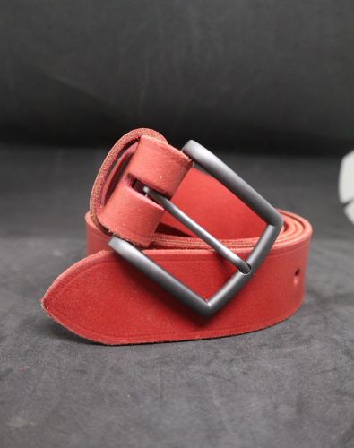 Baggom Héliosz bivalybőr öv piros 4 cm széles 040HELIVANEPIR005