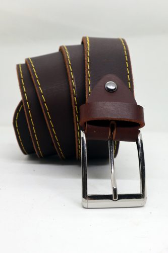 Baggom Héphaisztosz barna bivalybőr öv, 4 cm széles 12002BS