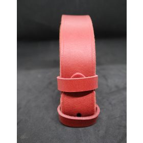   Baggom csat nélküli bivalybőr öv piros szinű 4 cm széles 120066CSNP