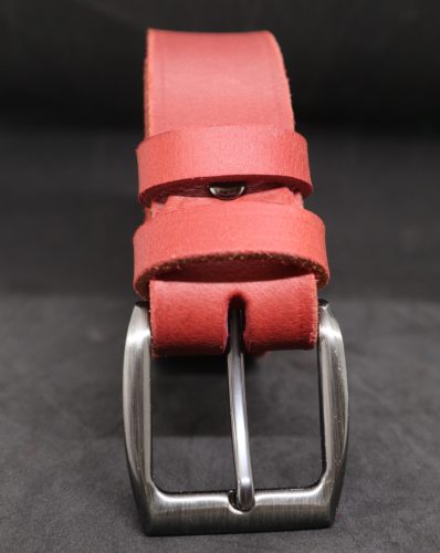 Baggom Poszeidón piros bivalybőr öv, 4 cm széles 120069POSSP