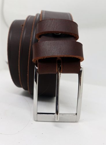 Baggom Héphaisztosz barna bivalybőr öv, 4 cm széles 12017B