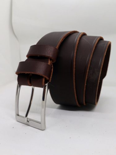 Baggom Héphaisztosz barna bivalybőr öv, 4 cm széles 12017B