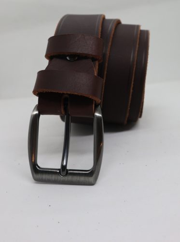 Baggom Poszeidón barna bivalybőr öv, 4 cm széles 12018B