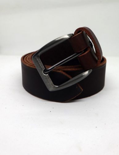 Baggom Poszeidón barna bivalybőr öv, 4 cm széles 12018B