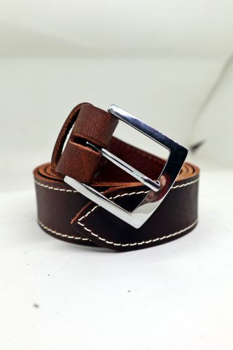 Baggom Hermész kék bivalybőr öv, 4 cm széles 12066KB