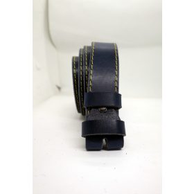   Baggom kék bivalybőr öv, 4 cm széles, csat nélkül 12070KS